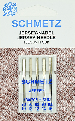 Иглы Schmetz джерси 130/705 H SUK (70x1, 80x2, 90x1, 100x1) 5 шт в Лакинске